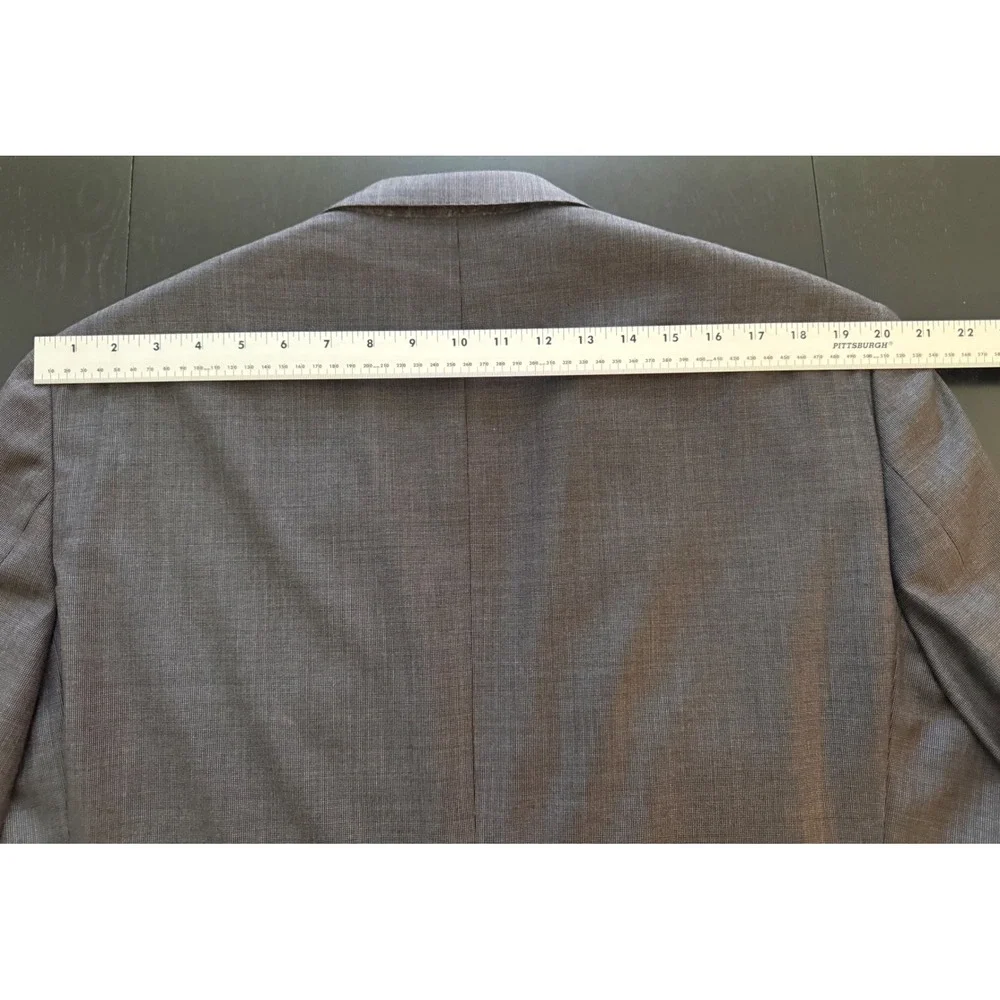 Daniel Cremieux Loro Piana Blazer Men 46R Gray Wool Sport Coat Jacket Made Italy